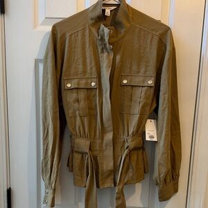 Nine West Khaki/Olive Utility Jacket  size M